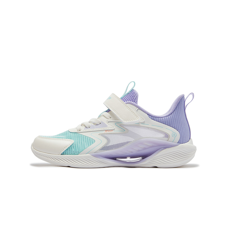 

XTEP Скользящие устойчивые к истиранию низкие детские кроссовки sail white taro purple kids
