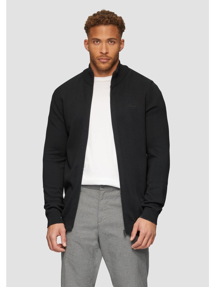 

Переходная куртка s.Oliver Strickjacke langarm, черный