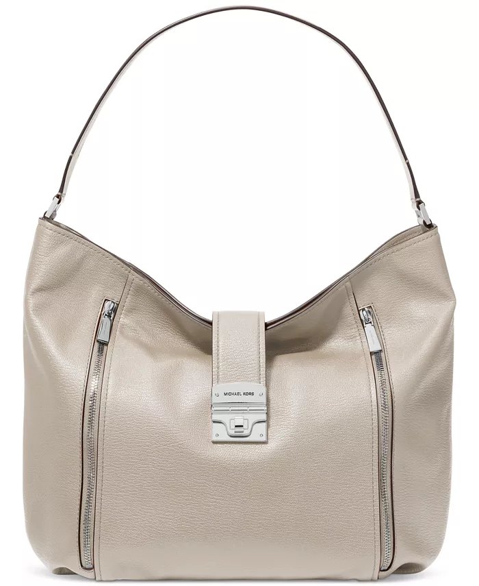 

Сумка через плечо Hobo из кожи Extra Large Michael Kors, белый