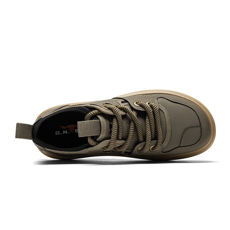 Туфли мужские Men"s Casual Men Low-Top G.N.Shijia, хаки — фото 4