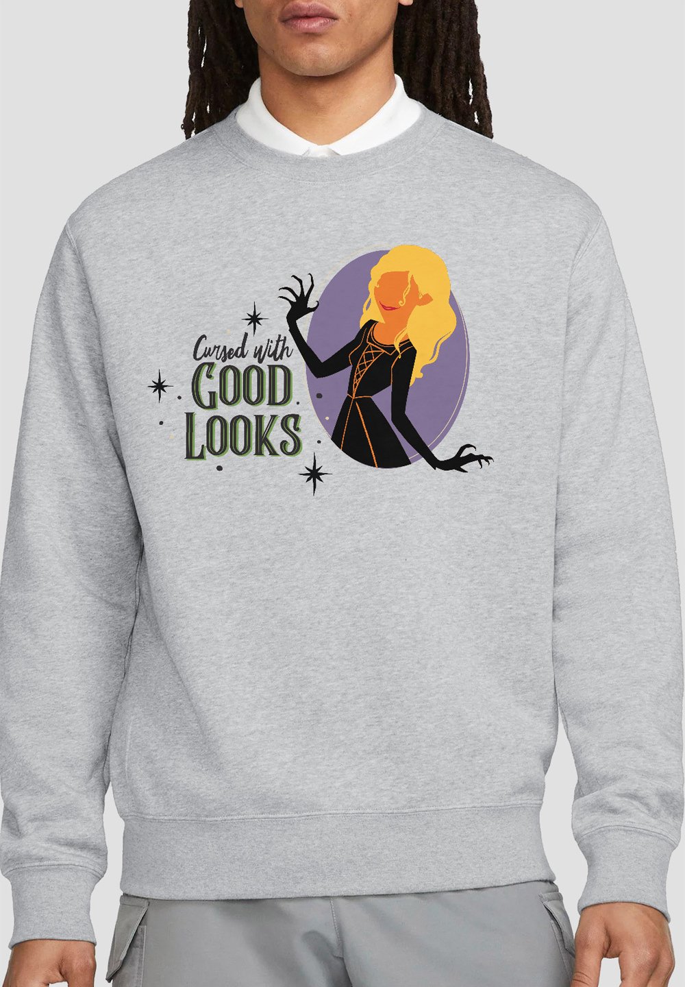 

Толстовка HOCUS POCUS SARAH IS CURSED WITH GOOD LOOKS Disney, серый