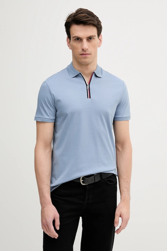 

Хлопковая поло Tommy Hilfiger, синий