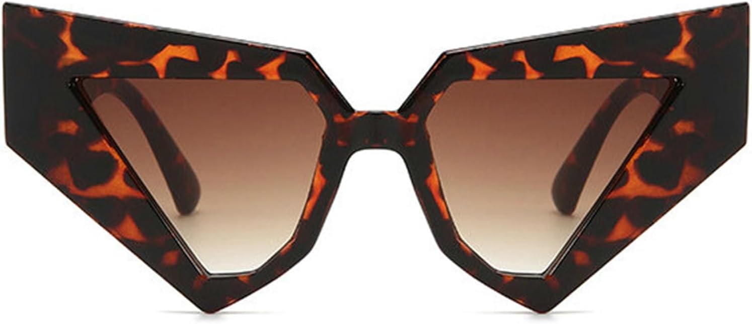 

Солнцезащитные очки Helena Black Triangle для женщин, большие солнцезащитные очки «кошачий глаз», остроконечные очки для мужчин, для вечеринок и выпускных, в стиле Y2K, C2