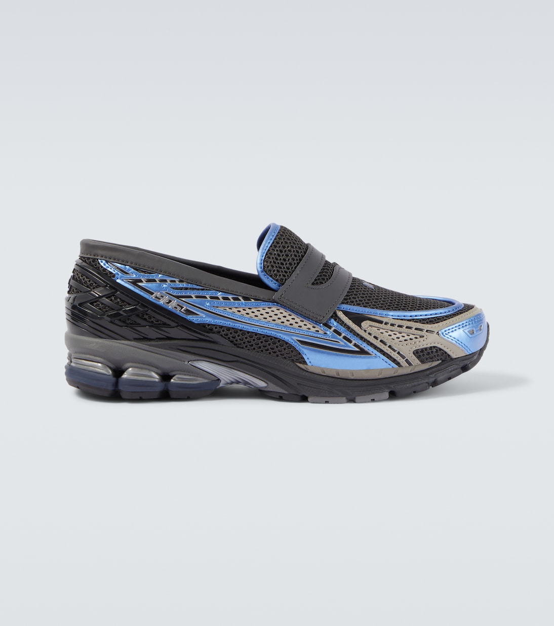 

1906 кроссовки-лоферы из сетки и кожи New Balance, Black Metallic Blue