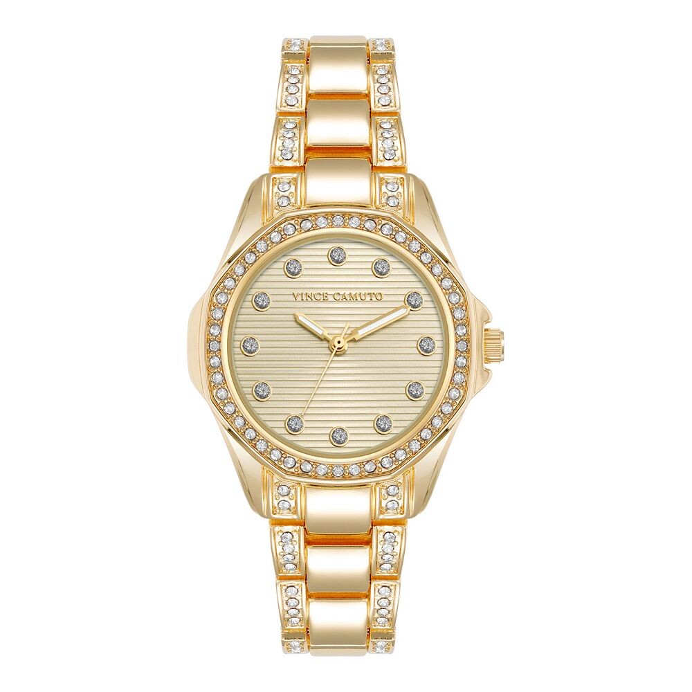 

Женские часы-браслет Vince Camuto с кристаллами, цвет Gold Tone