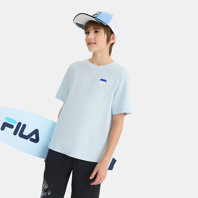 FILA KIDS Футболка светло-голубая детская — фото 4