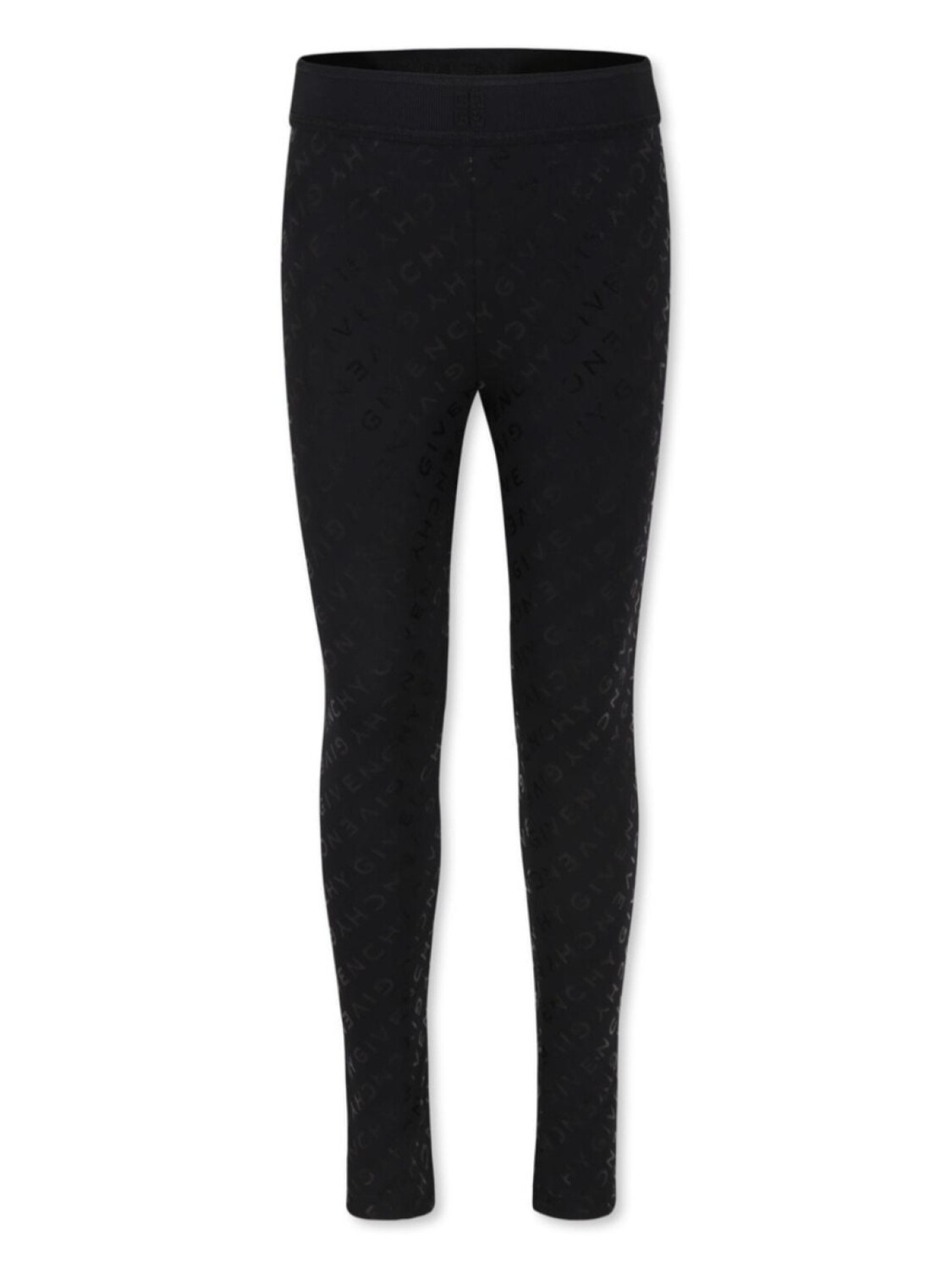 

Givenchy Kids легинсы из органического хлопка с логотипом, черный