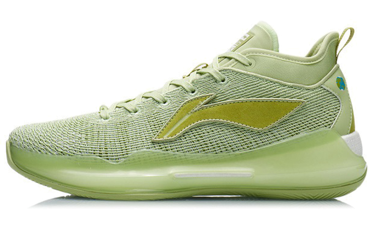 

LINING ЮШуай 13 Бум баскетбольные кроссовки мужские мид-топ травянисто-зеленые