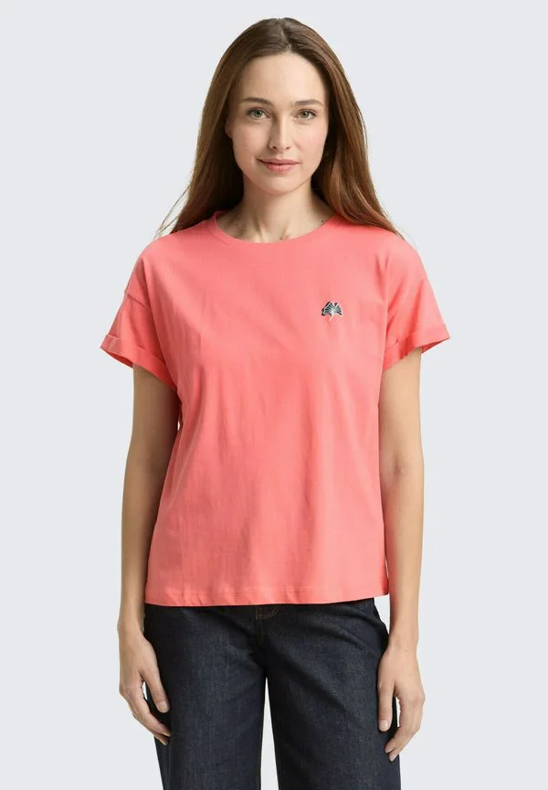 

Базовая футболка со спущенными плечами и открытой грудью Tom Tailor, Soft Coral Pink, Розовый, Базовая футболка со спущенными плечами и открытой грудью Tom Tailor, Soft Coral Pink