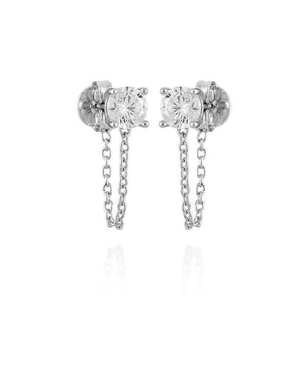 

Серьги-Подвески с подвесками из стеклянных камней Vince Camuto, silver