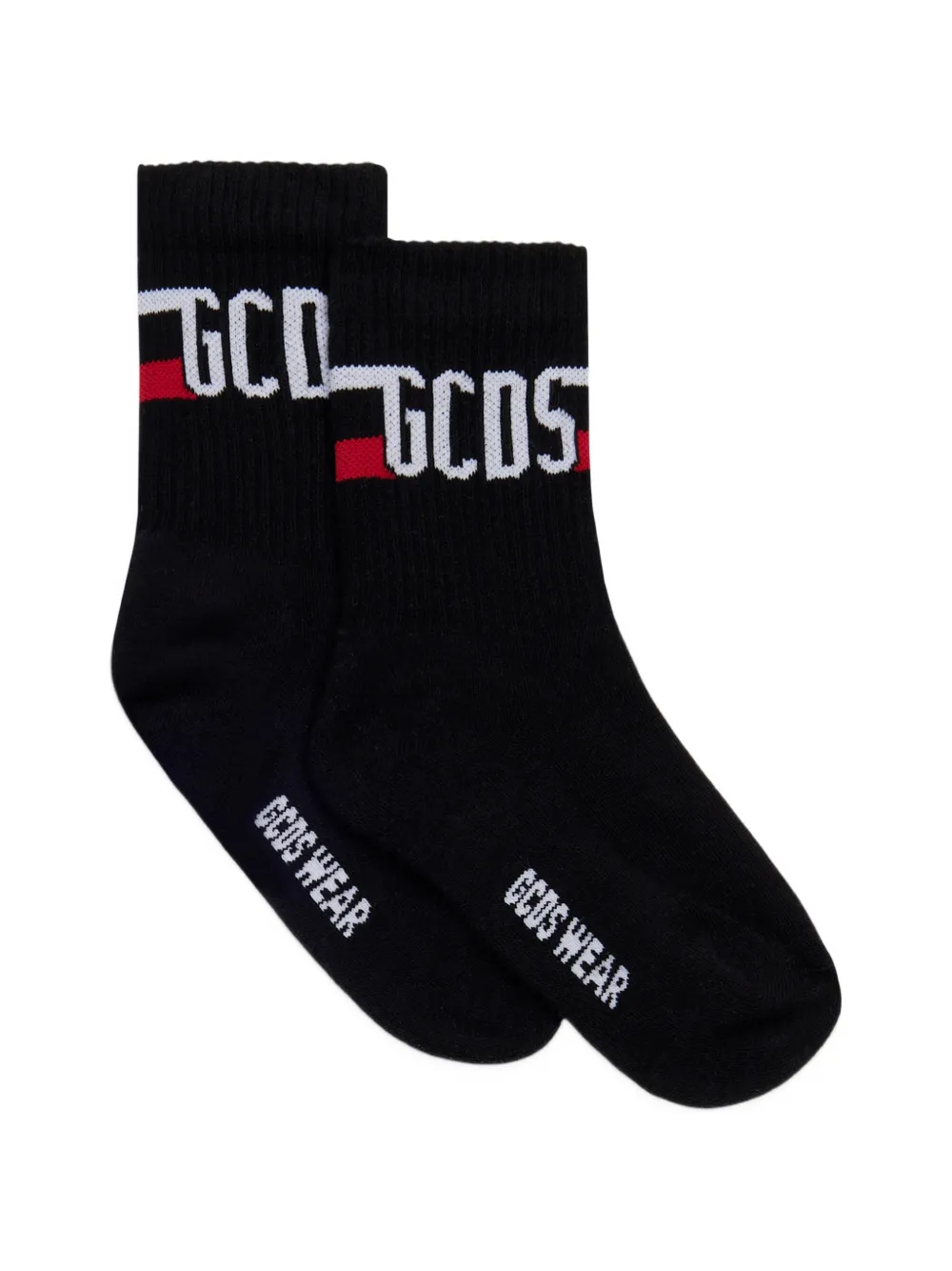 Носки с жаккардовым логотипом Gcds Kids, черный