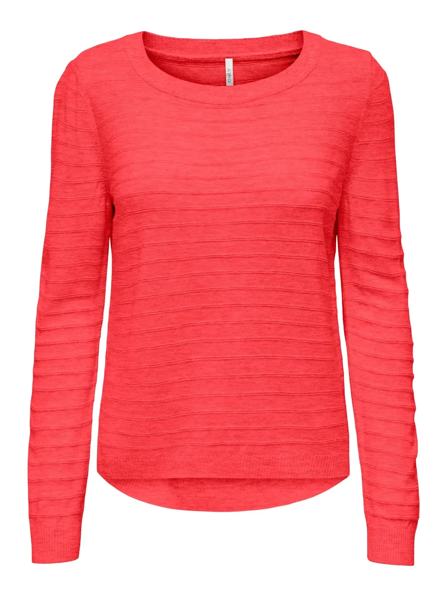 

Only вязаный свитер "ONLCATA L/S PULLOVER CS KNT", цвет Cayenne Detail:W. Melange