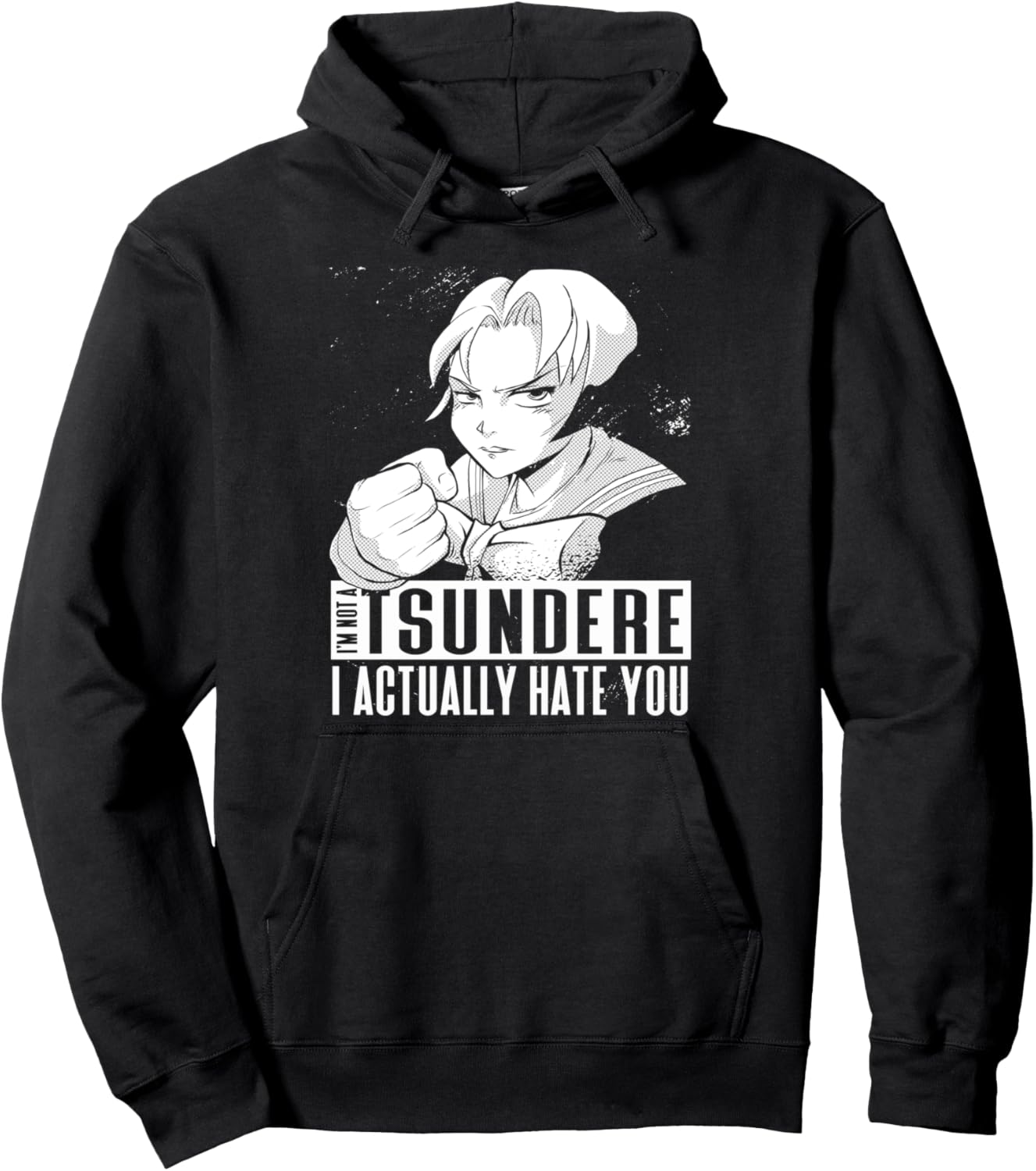 

Худи в стиле аниме «Я не цундере, я тебя ненавижу» The Anime Kawaii Manga Fashion Company, черный