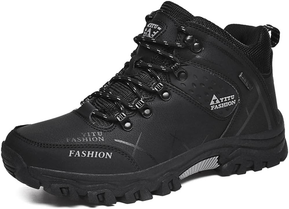 

Мужские походные ботинки Zivopah, противоскользящие, с высокой средней посадкой, дышащие, для кемпинга, походов и трекинга, черный