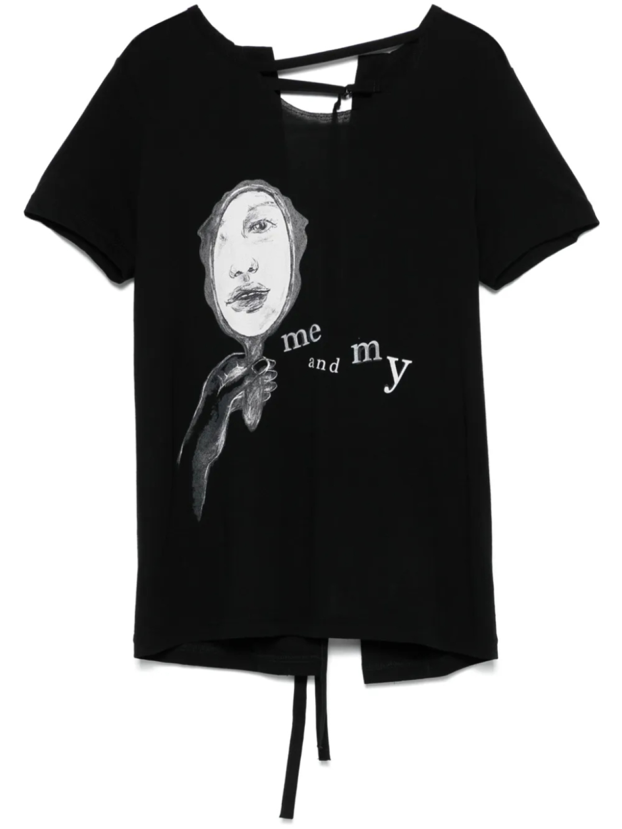 

Футболка с принтом иллюстрации Ёдзи Ямамото Yohji Yamamoto, черный