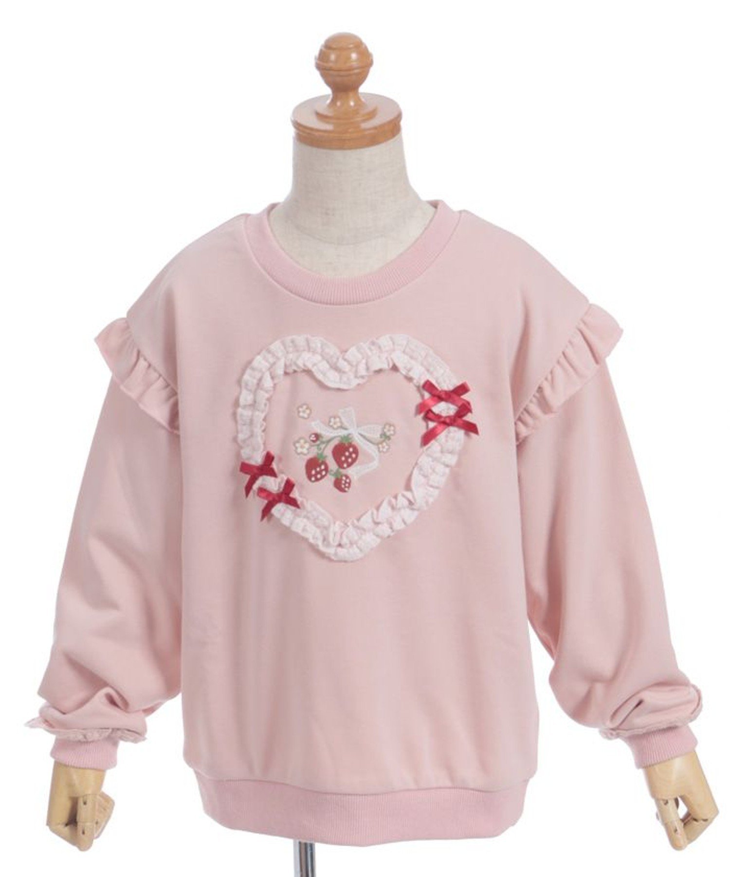 Толстовка с вышивкой "Ягоды" Axes femme kids, Pink — фото 2