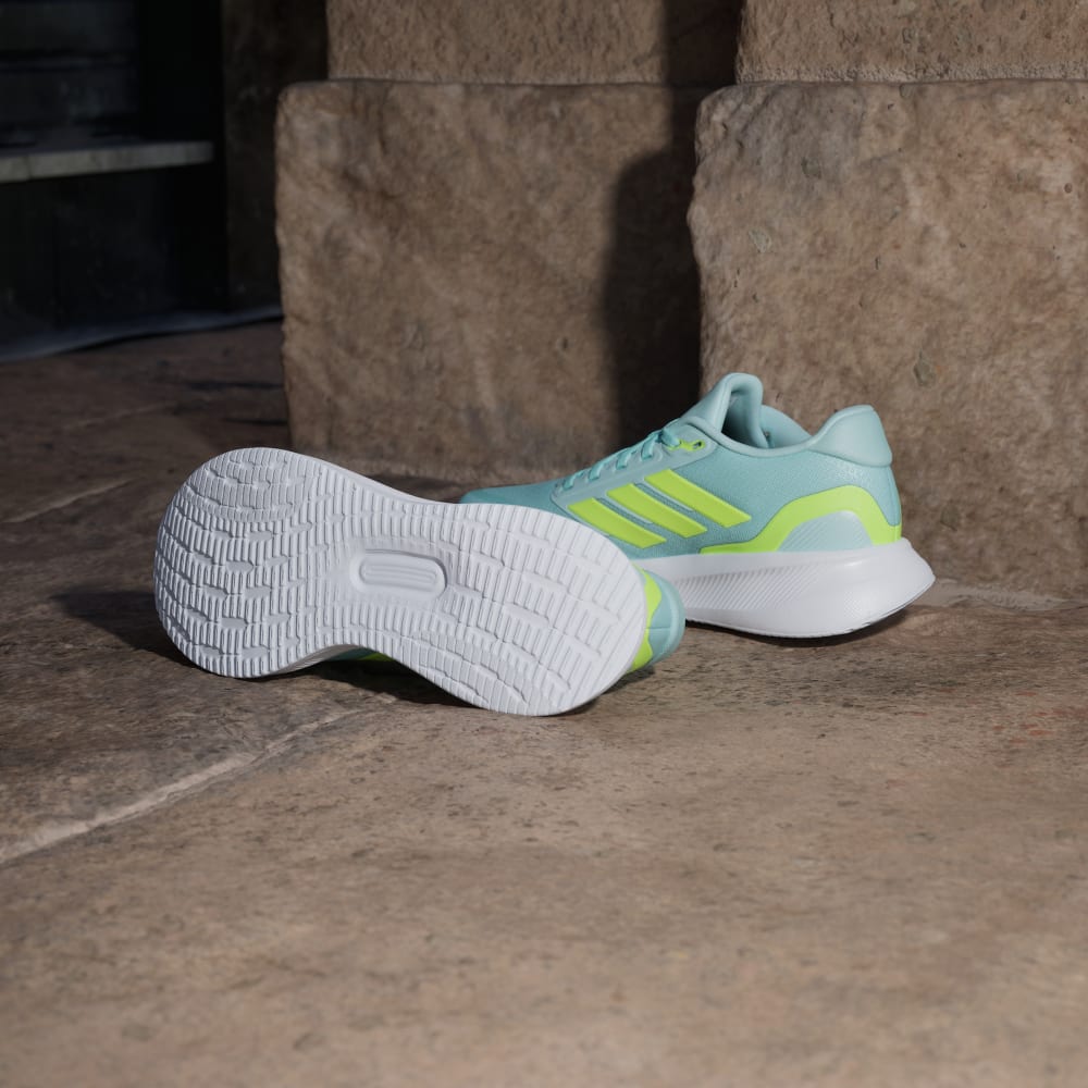 Кроссовки Adidas Runfalcon 5 Running Shoes, цвет Semi Flash Aqua/Lucid Lemon/Core Black — фото 3