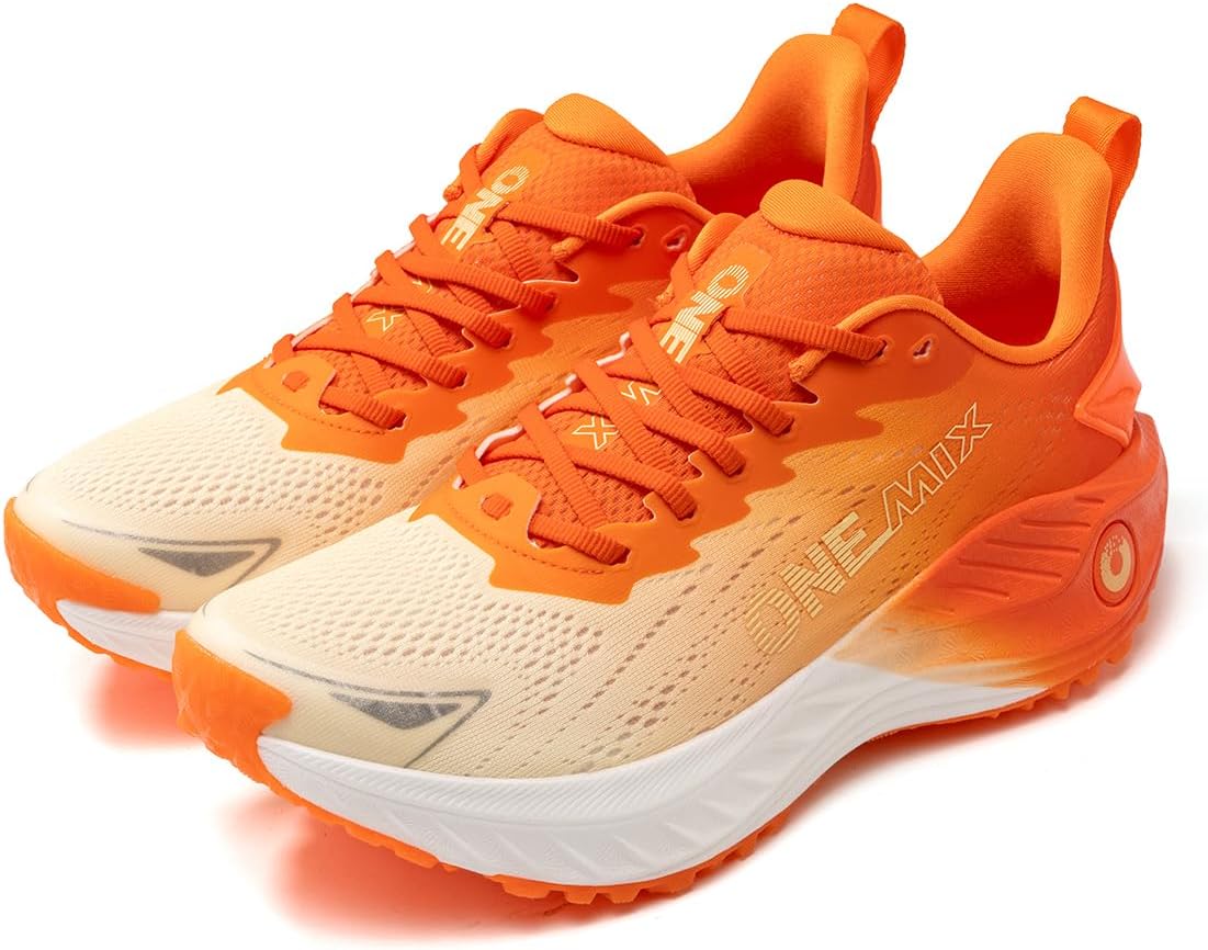 

Беговые кроссовки с ультра-амортизацией для мужчин - широкая модель, противоскользящая подошва и вентилируемый верх - комфорт на весь день для пробежек, тренировок и повседневной носки Onemix