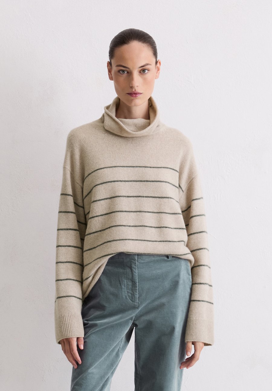 

Джемпер Marc O'Polo LONGSLEEVE STRIPED, Striped / Chalky Mauve Melange/Beige