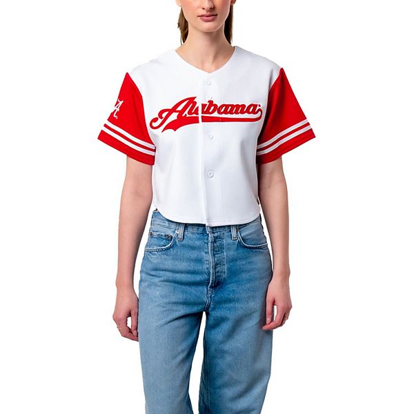 

Женская укороченная футболка alabama crimson tide baseball jersey белая Established & Co, Белый, Женская укороченная футболка alabama crimson tide baseball jersey белая Established & Co