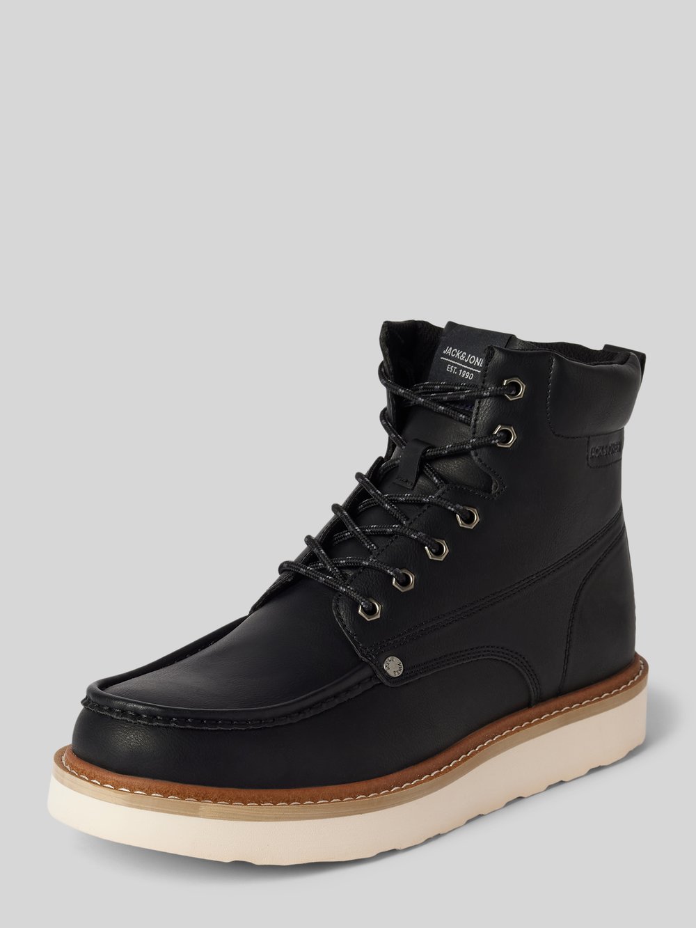 

Ботинки на шнуровке с этикеткой, модель «WARCHWAY» Jack & Jones, черный