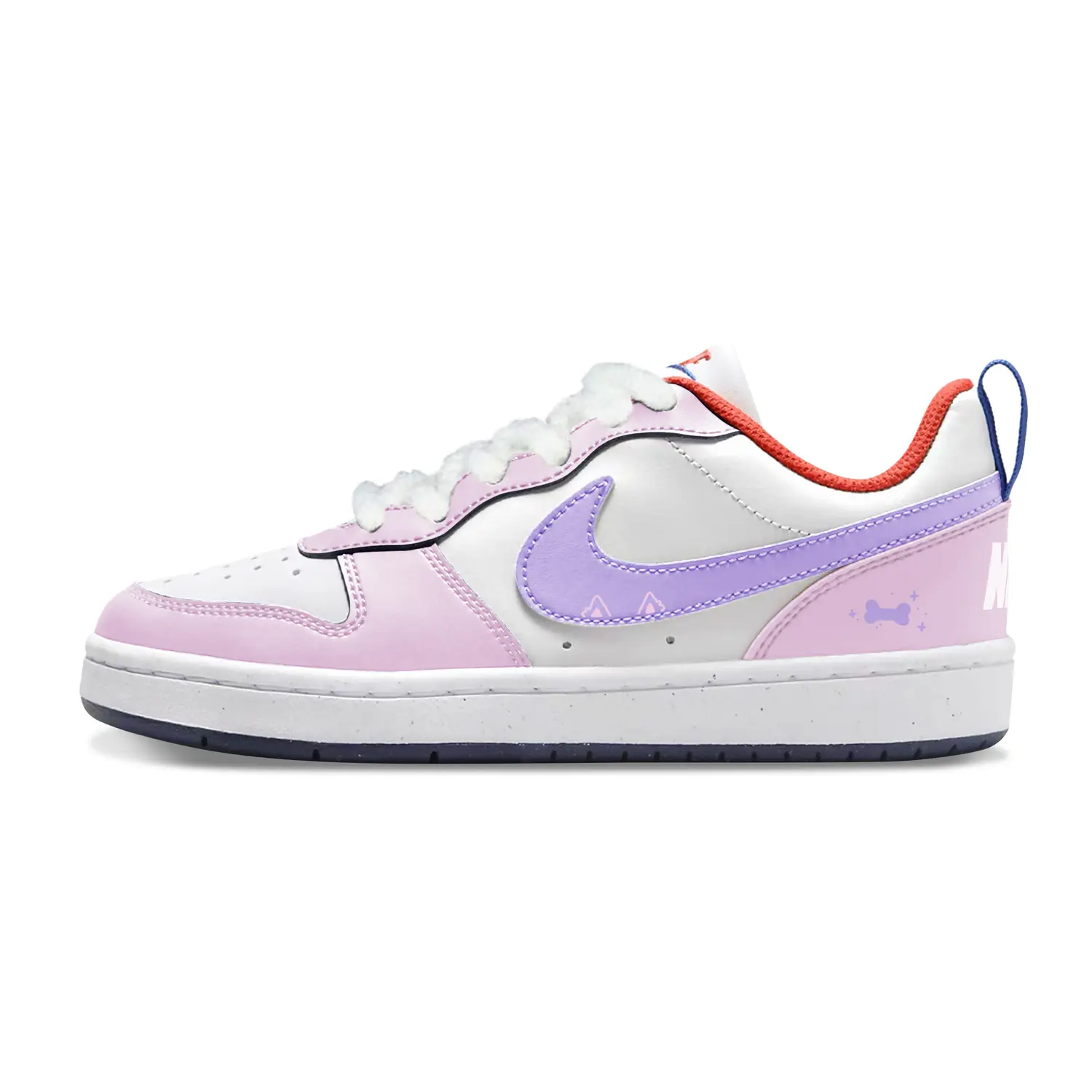 

Nike Детские кроссовки для скейтбординга Court Borough Pink Puppy с дышащим низким верхом для подростков