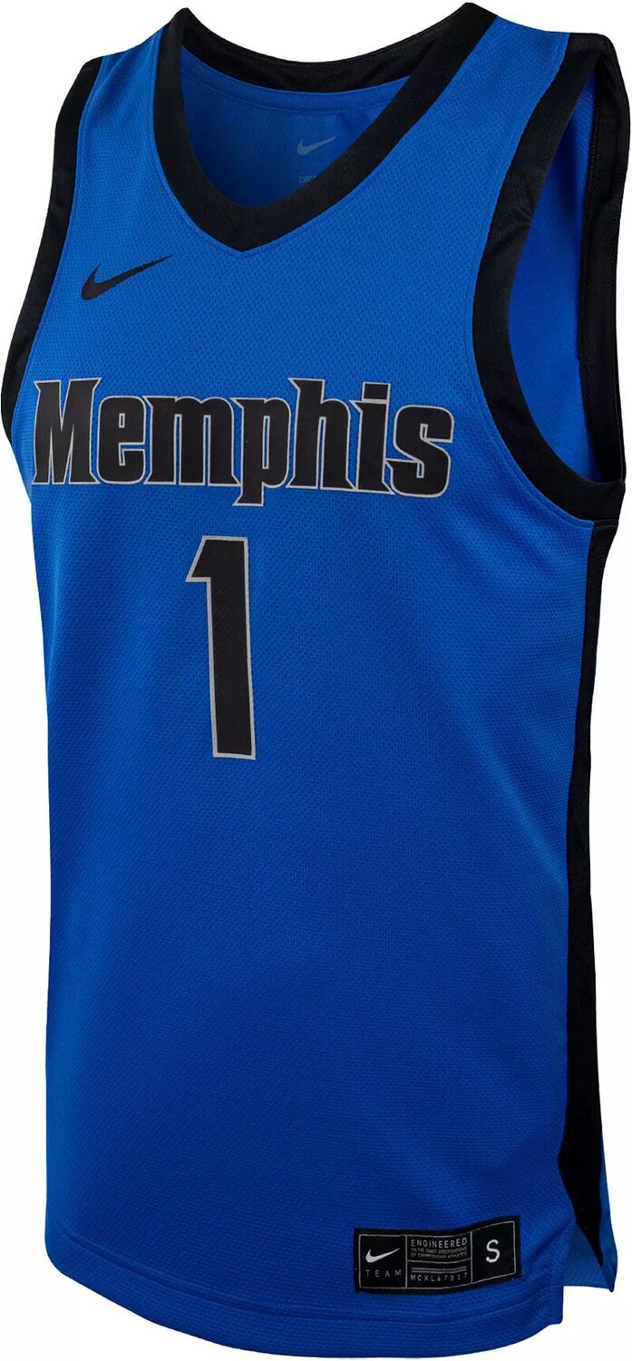 Мужская синяя баскетбольная майка Nike Memphis Tigers #1 Replica — фото 2