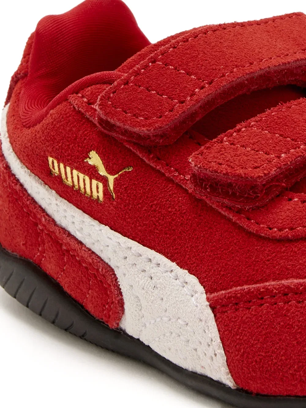 Кроссовки с ремешком на липучке Puma Kids, красный — фото 4