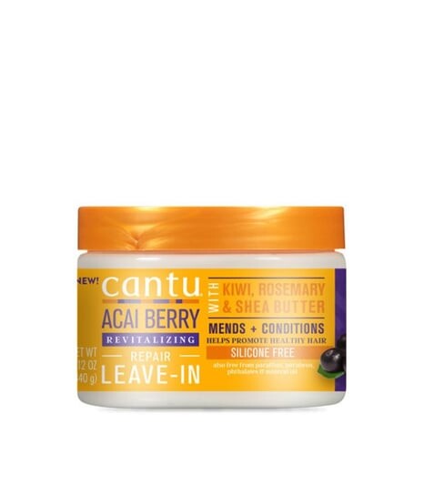 Несмываемый кондиционер с сафлоровым маслом и экстрактом ягод асаи Cantu, Acai Berry Repair — фото 2