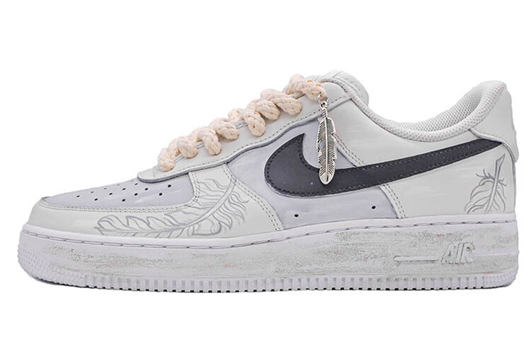 

Кроссовки Nike Air Force 1 Skateboard Shoes Unisex Low-Top Gray White