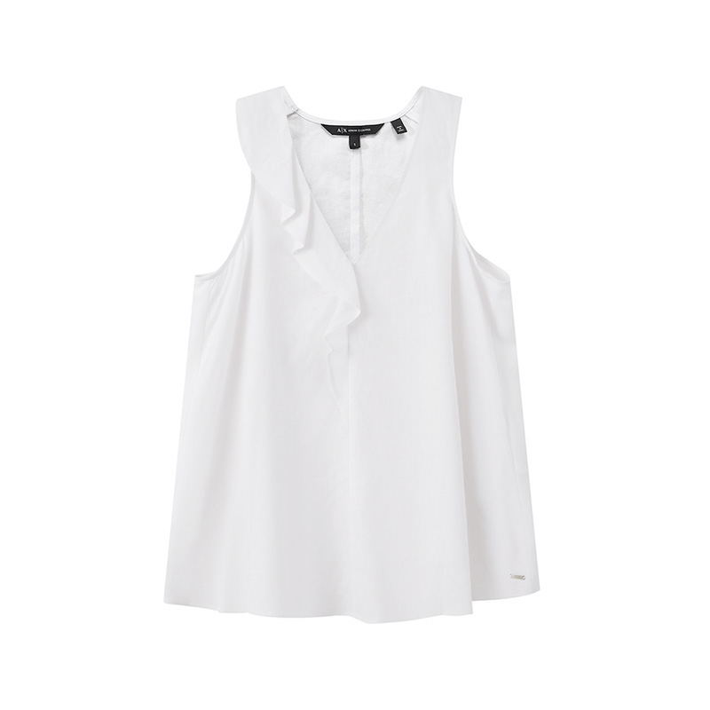 

ARMANI EXCHANGE Топ AE FW24 женский лен White