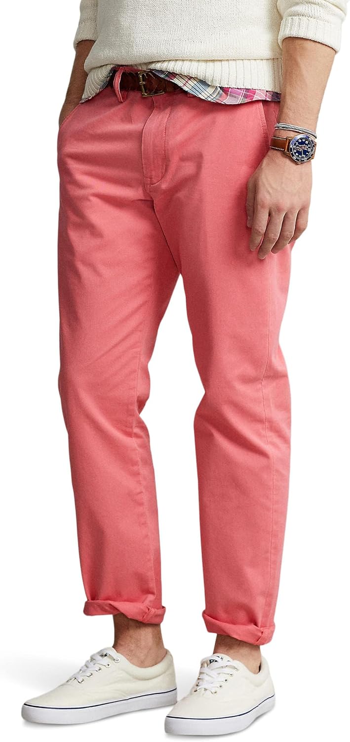 

Прямые чинос Stretch Straight Fit POLO RALPH LAUREN, Red