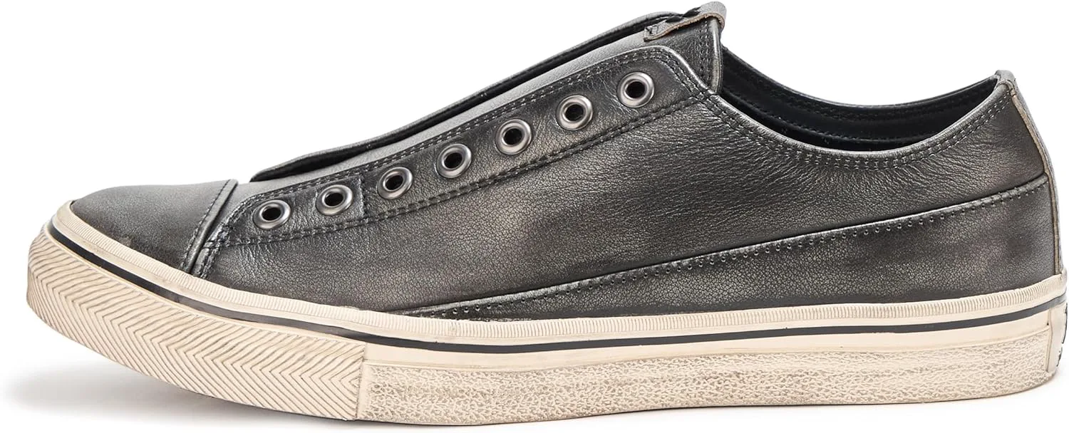 Мужские кроссовки John Varvatos Vulc без шнурков низкие, серый — фото 2