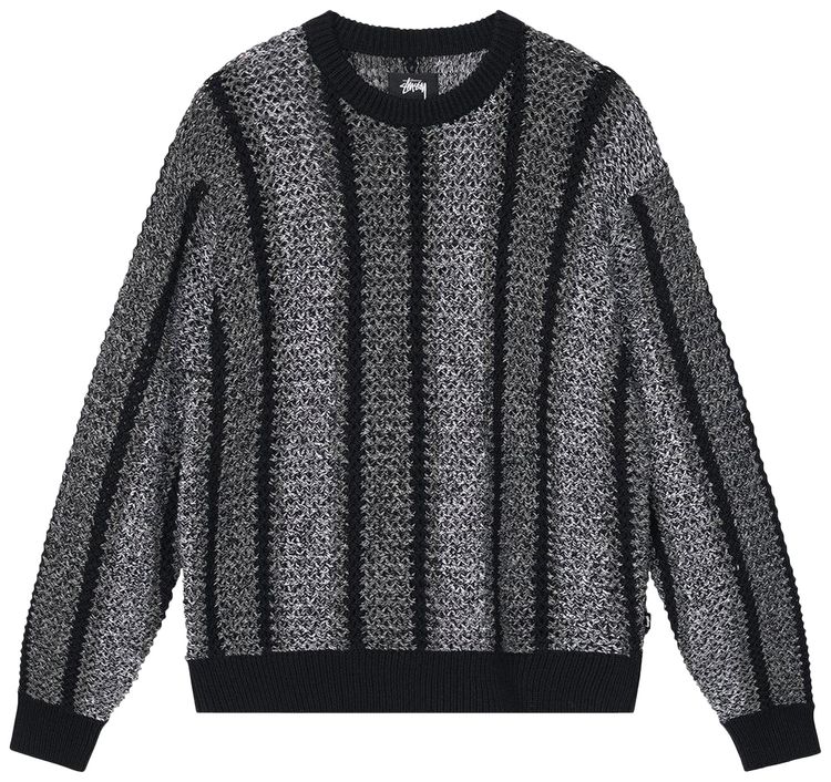 

Свитер Stussy Baja Loose Gauge Sweater 'Black', черный