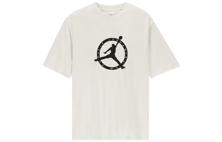 Jordan Футболка OFF-WHITE с вышитым логотипом цвета Sail — фото 3