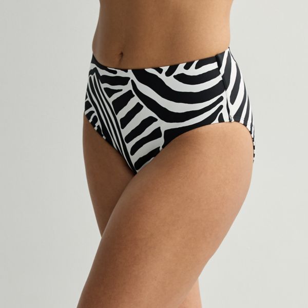 

Женские компрессионные плавки для плавания Freshwater, цвет zebra waves black
