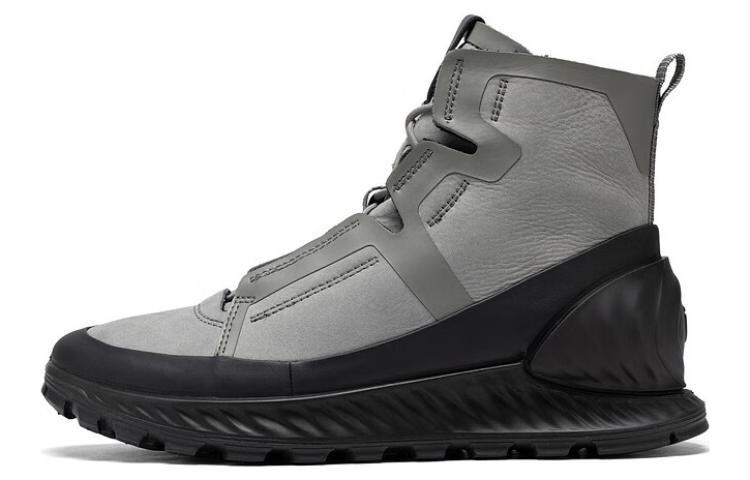 

Кроссовки ecco Lifestyle Shoes Men High-top Black/Gray, черный/серый