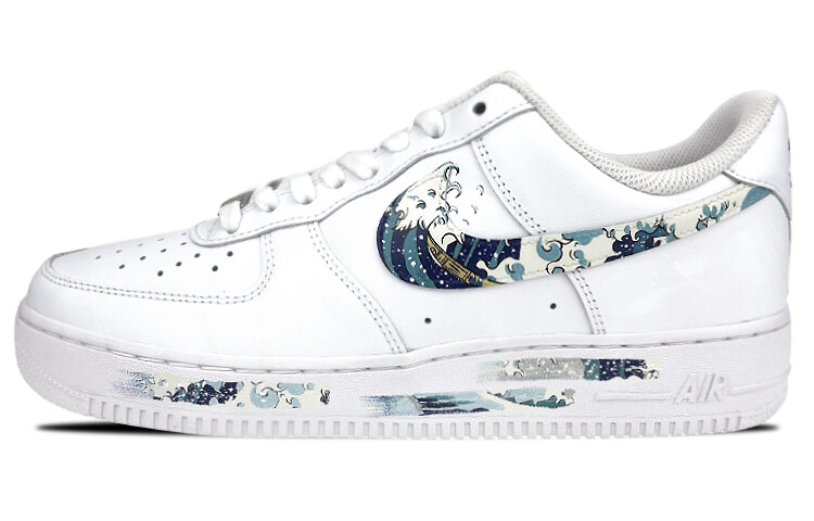 

Кроссовки Nike Air Force 1 Skateboard Shoes Men Low-Top White Blue