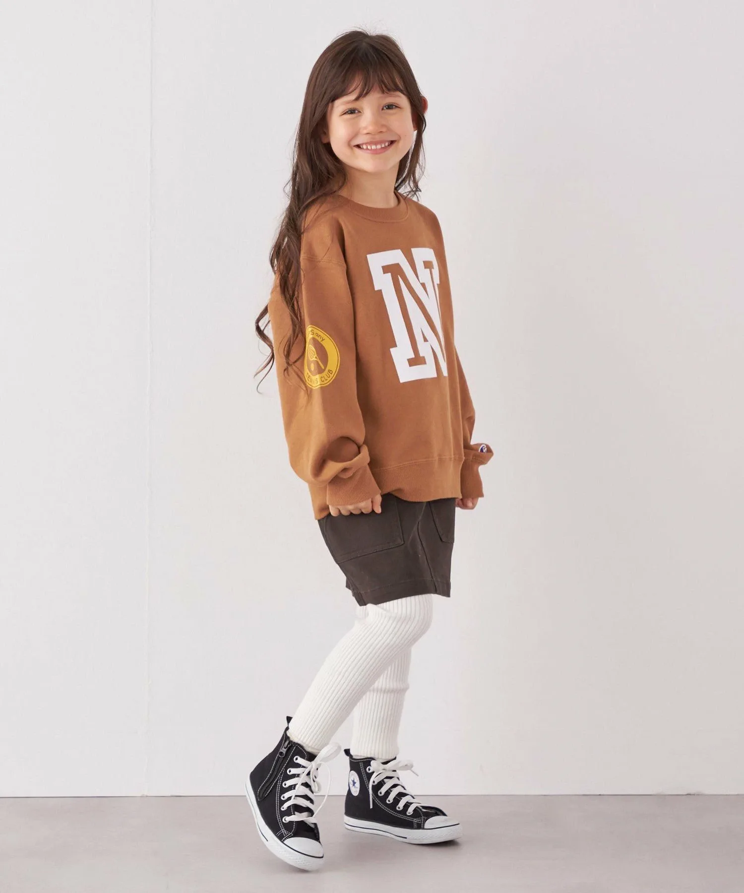 Толстовка Champion: Tennis Club с круглым вырезом (детская) SHIPS any, Camel — фото 4