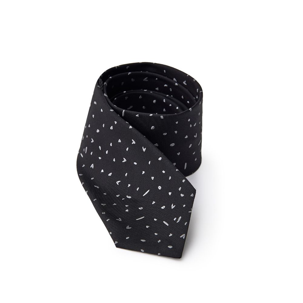 

Черный шелковый галстук Jil Sander, Black