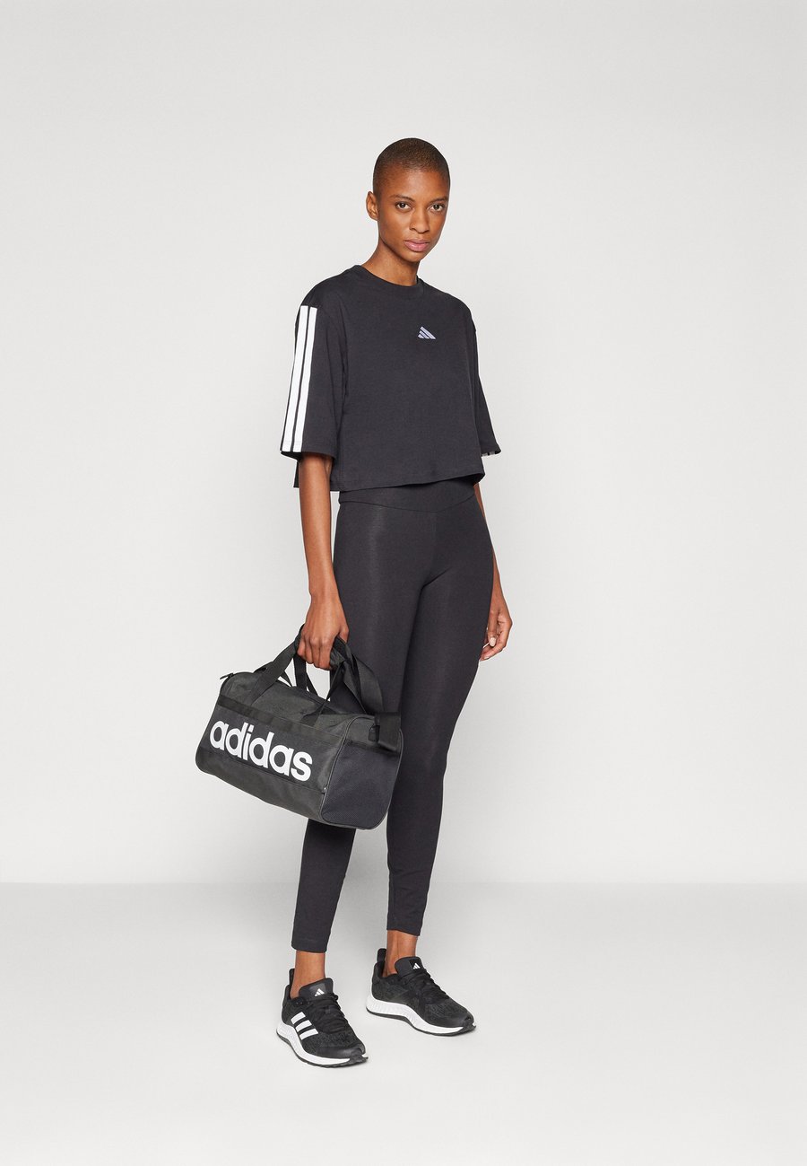 Футболка Adidas Sportswear Sports T-shirt, Black/White/Black — фото 2