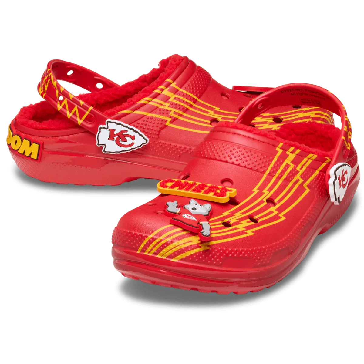 Классические сабо с подкладкой NFL Kansas City Chiefs Crocs, Multi — фото 2