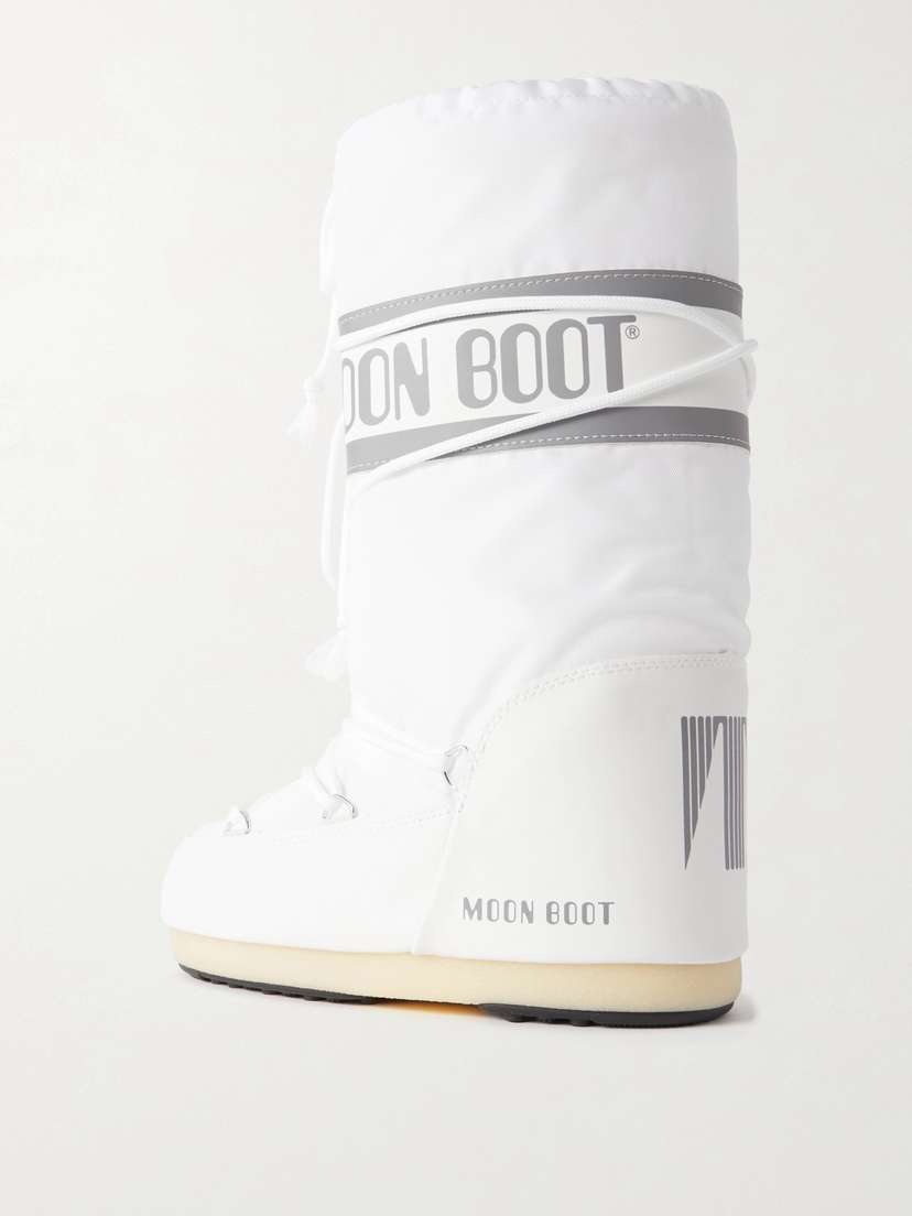 Зимние ботинки Icon из искусственной кожи и ракушек Moon Boot, белый — фото 3