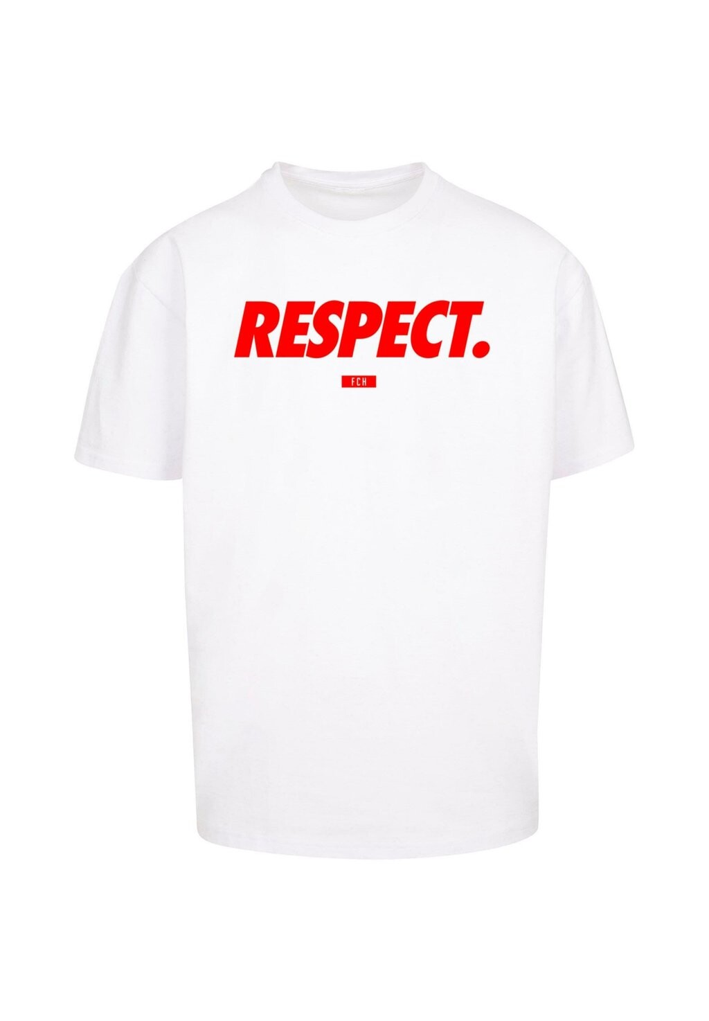 

Футболка с принтом FOOTBALL`S COMING HOME RESPECT OVERSIZE TEE Upscale by Mister Tee, белый