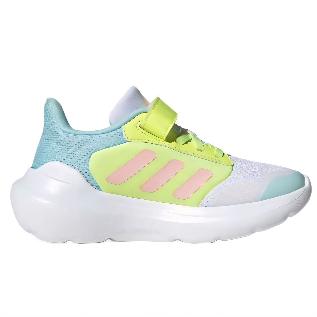 Adidas Детские кроссовки Tensaur Run 3.0, белые, желтые, для детей от 3 до 7 лет — фото 2