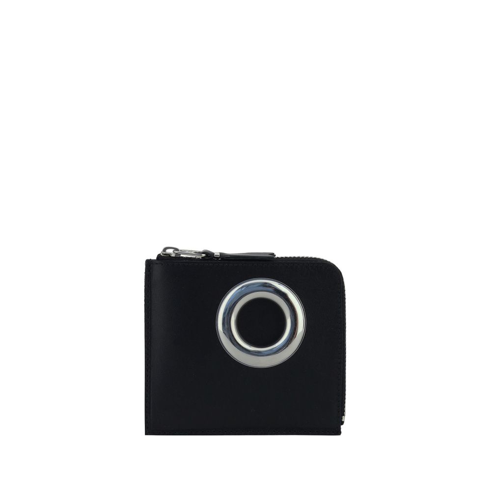 

Серебряный кошелек для монет с люверсами Comme Des Garçons Wallet, черный