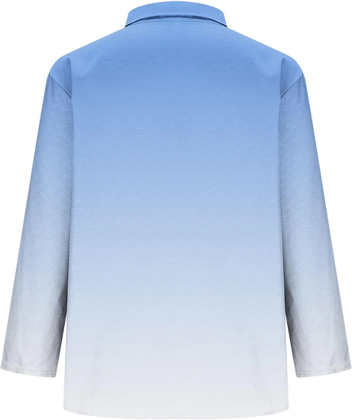 Женская блуза Loose Fit с высоким воротником, Generic, X-858 Light Royal Blue — фото 4