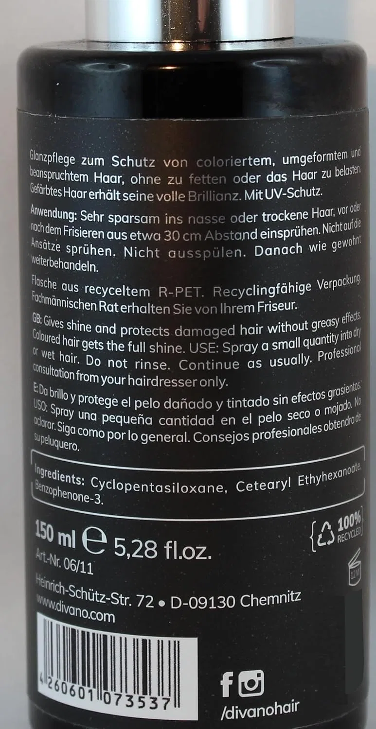 Спрей для блеска волос Gloss Gloss Divano ... Weil Es Ihr Haar Ist. — фото 4
