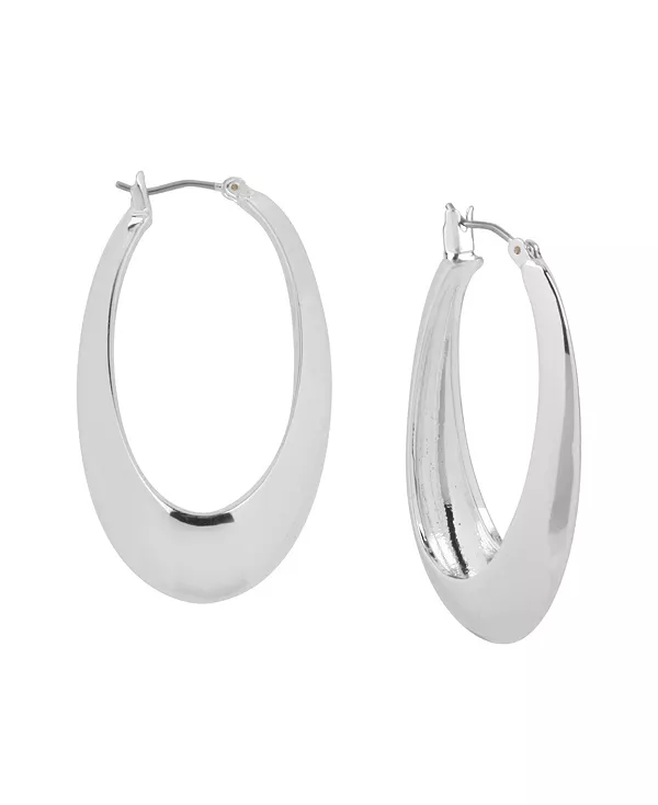 

Серебряные скульптурные овальные серьги-кольца Robert Lee Morris Soho, silver