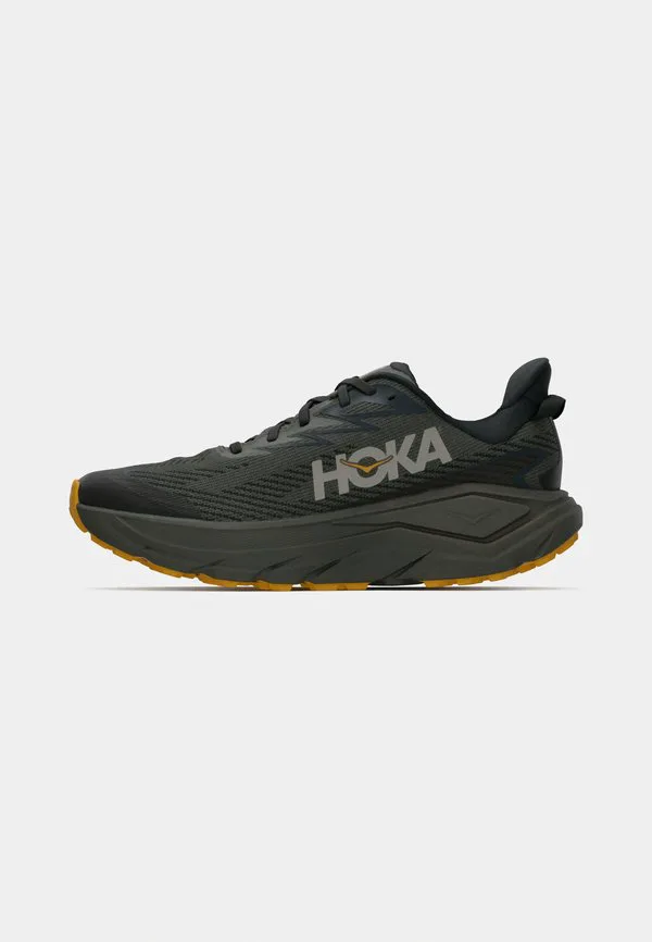Кроссовки для трейлраннинга challenger 8 gtx Hoka, Asphalt Grey/Varsity Yellow — фото 2